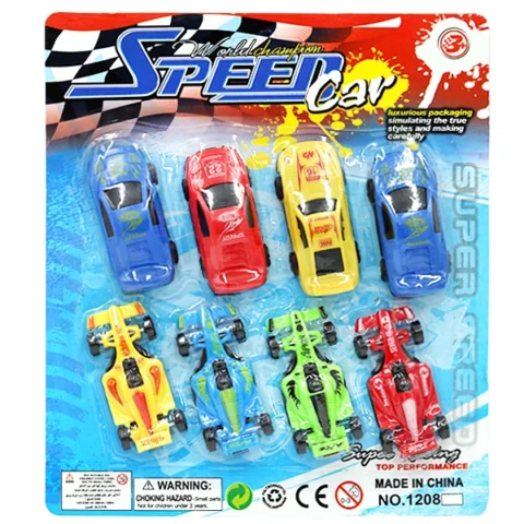 Free Wheel Sports & Racing Cars 8 Pack
