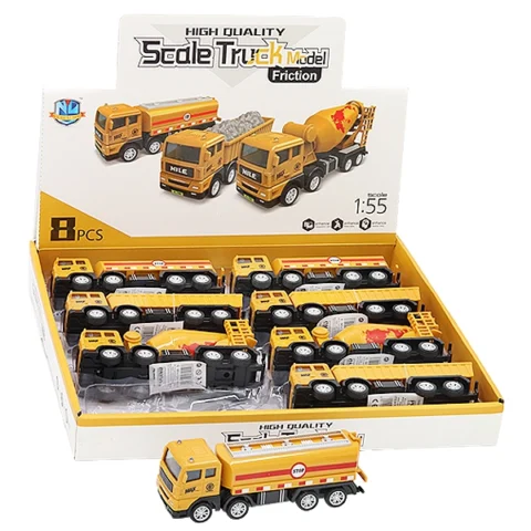 Friction-Power 1:55 Scale Long Trucks Assorted 8pc