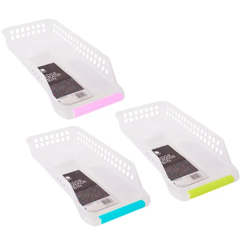Fridge Freezer Storage Bin Assorted Colours 30 X 13cm