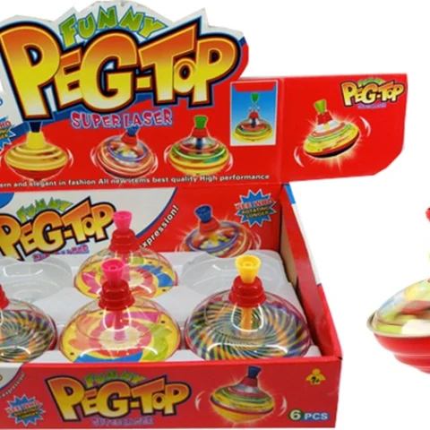 Funny Peg-Top Super Laser Mini Spinning Top