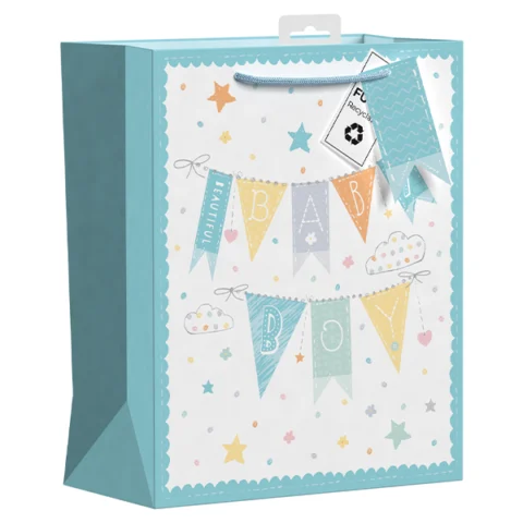 Giftmaker Beautiful Baby Boy Gift Bag Large