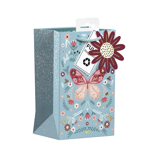 Giftmaker Butterfly Floral Gift Bag Small
