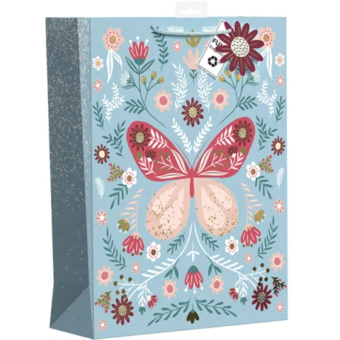 Giftmaker Butterfly Floral Gift Bag XL