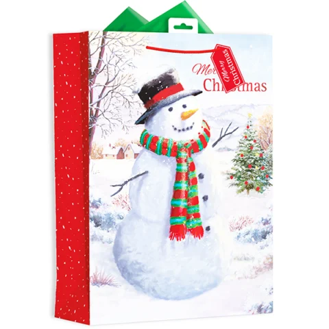 Giftmaker Christmas Snowman Gift Bag Xl