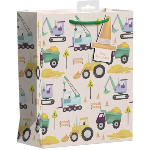 Giftmaker Diggers & Trucks Gift Bag XL