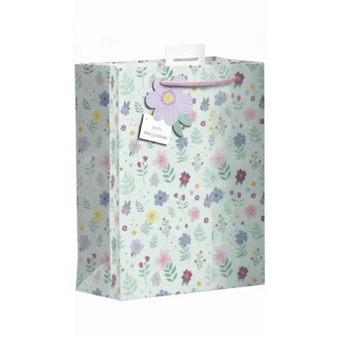 Giftmaker Ditsy Floral Blue Gift Bag Medium