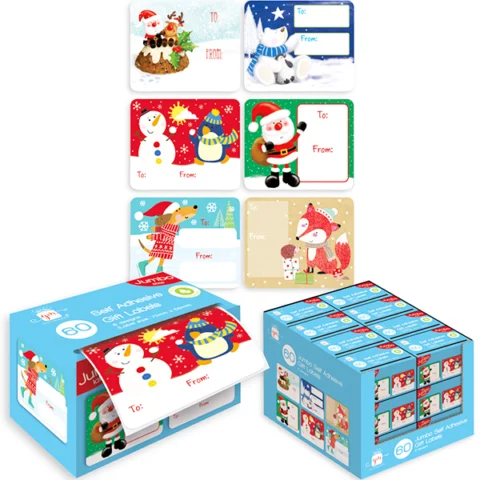 Giftmaker Jumbo Self-Adhesive Novelty Gift Labels 60 Pack