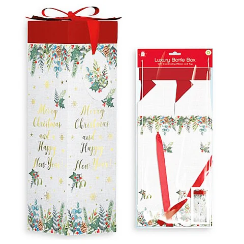 Giftmaker Luxury Traditional Christmas Bottle Gift Box