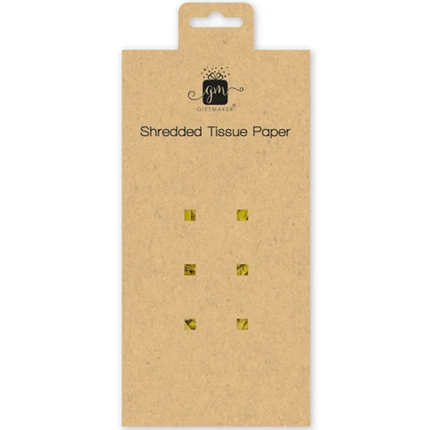 Giftmaker Metallic Gold Shredded Tissue Paper 25g