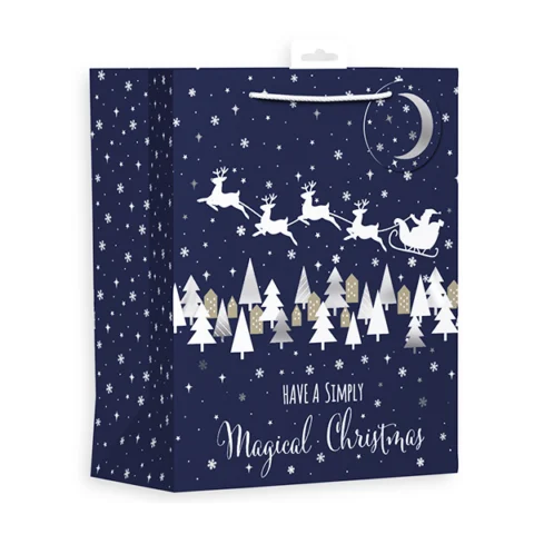 Giftmaker Midnight Santa Landscape Gift Bag Large