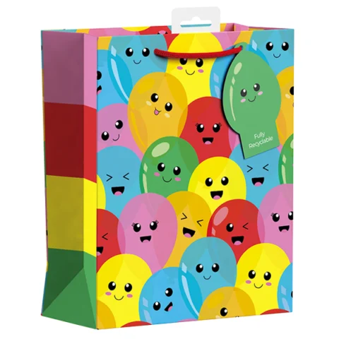 Giftmaker Multicoloured Emotion Balloon Gift Bag Large