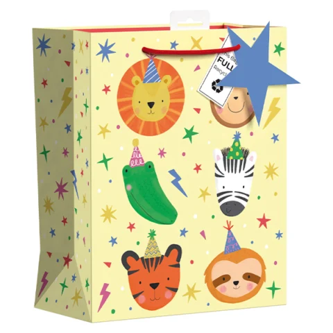 Giftmaker Party Safari Animals Gift Bag Large