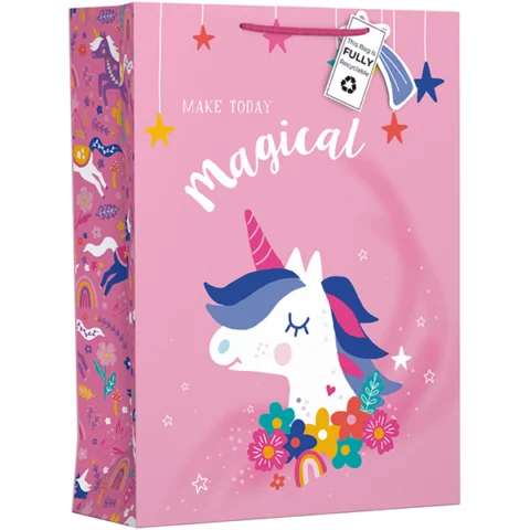 Giftmaker Pink Magical Unicorn Gift Bag XL