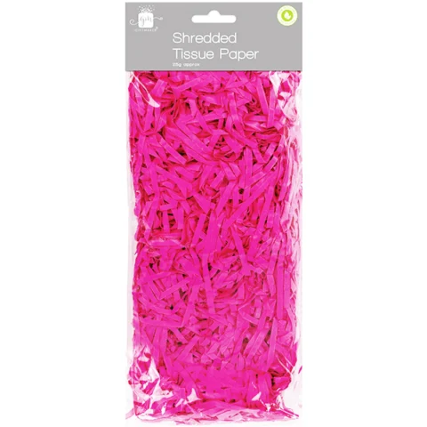 Giftmaker Pink Shredded Tissue Paper 25g