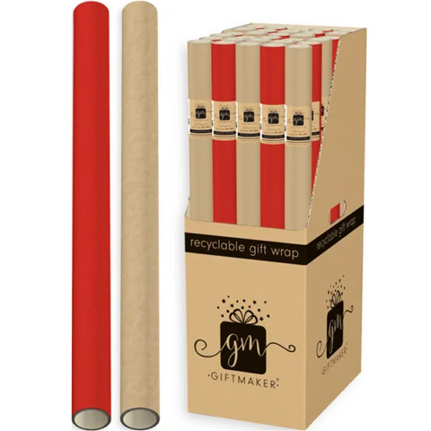 Giftmaker Recyclable Gift Wrap Assorted 3m
