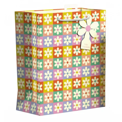 Giftmaker Retro Floral Gift Bag Large