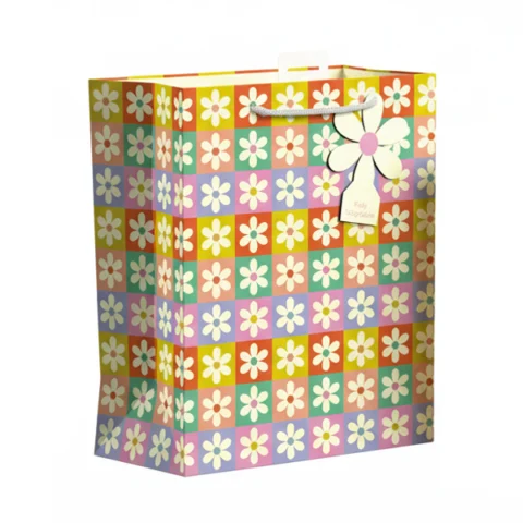 Giftmaker Retro Floral Gift Bag Medium