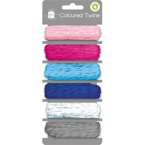 Giftmaker Twine Assorted Colours 6 X 3m