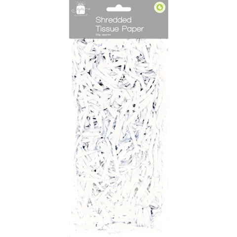 Giftmaker White Shredded Tissue Paper 25g