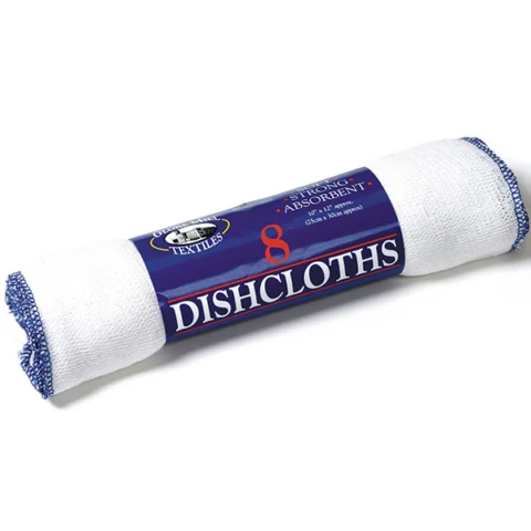 Globe Mill Textiles Strong Absorbent Dishcloths 8 Pack 25cm X 30cm