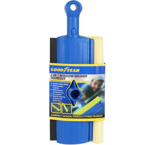 Goodyear Extendable Car Windscreen Washer Squeegee Sponge Cleaner