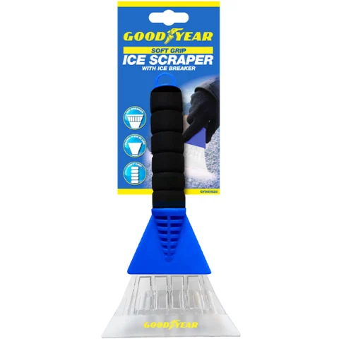 Goodyear Soft Grip Ice Scraper With Ice Breaker