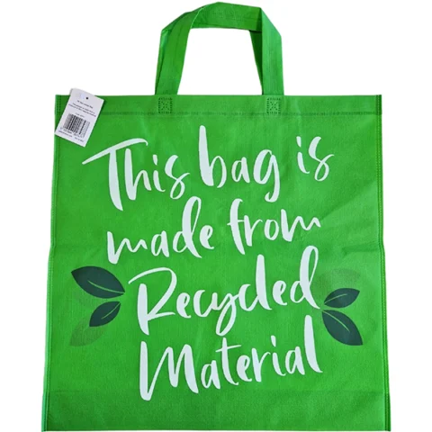 Green Recycled Non-Woven Shopping Bag