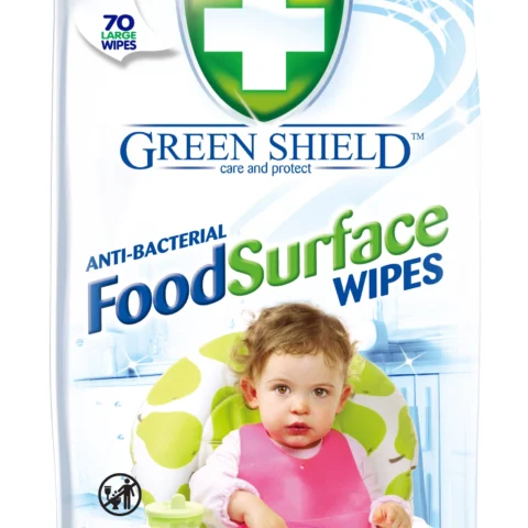 Greenshield Anti-Bacterial Food Surface Wipes 70 Pack