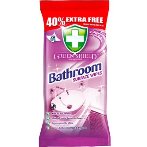 Greenshield Bathroom Surface Wipes 70 Sheets