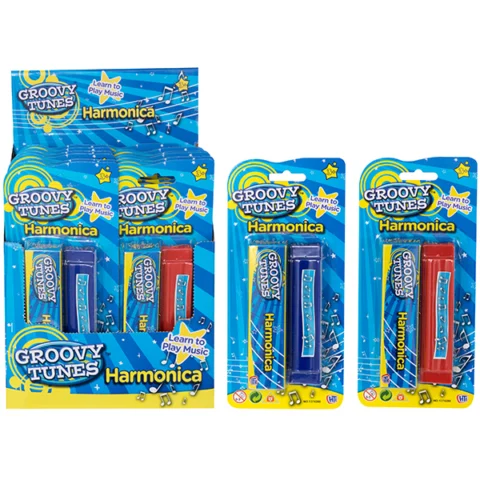Groovy Tunes Harmonica Assorted Colours