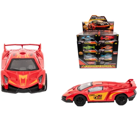 GT Racing Supercar Series Pull Back Die-Cast 1:43 Toy Car Assorted