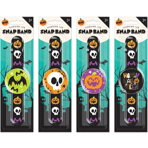 Halloween Flashing LED Snap Band Assorted
