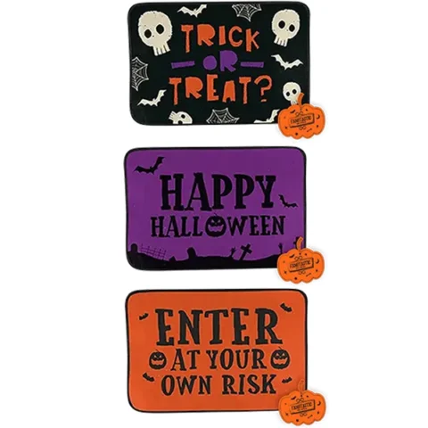 Halloween Printed Door Mat 60 X 40cm Assorted