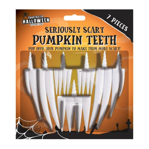 Halloween Pumpkin Teeth 7pc