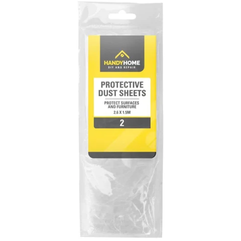 Handy Home Protective Dust Sheets 2.6 X 1.5m 2 Pack