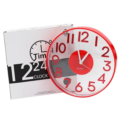 Happy Time 12 24 Wall Clock 3 Assorted Colours