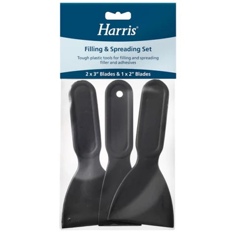 Harris Black Plastic Filling & Spreading Set 3 Pack