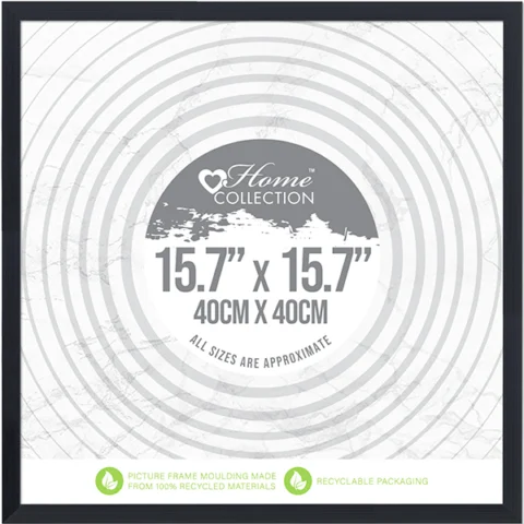 Home Collection Cambridge Black Glass Photo Frame 40cm X 40cm