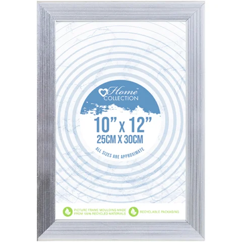 Home Collection Silver Cambridge Glass Photo Frame 10" X 12"