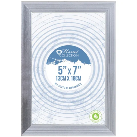 Home Collection Silver Photo Frame 5" X 7"