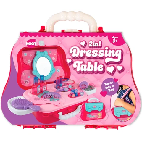Hoot 2-in-1 Portable Beauty Dressing Table Playset 22pc