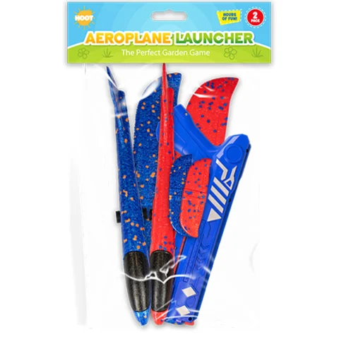 Hoot Aeroplane Launcher Toy Set 2 Pack