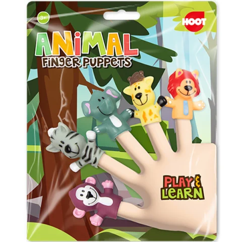 Hoot Animal Finger Puppets 5 Pack