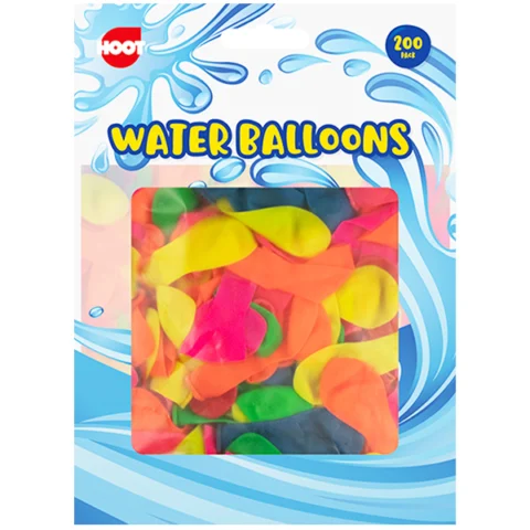Hoot Assorted Colour Water Balloons 200 Pack