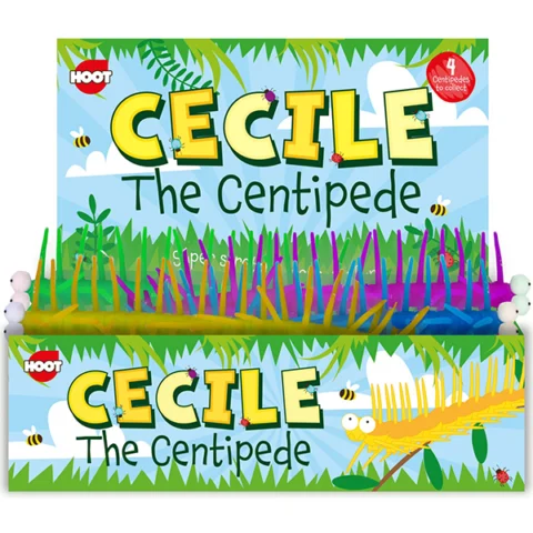 Hoot Cecile The Centipede 26cm Assorted Colours