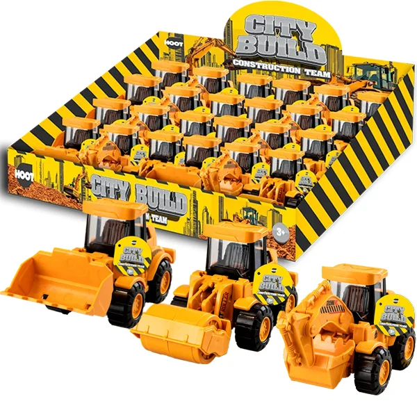 Hoot City Build Construction Team Engineering Trucks Assorted
