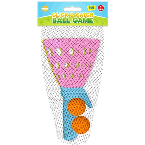Hoot Click & Catch Ball Game Set Assorted Colours