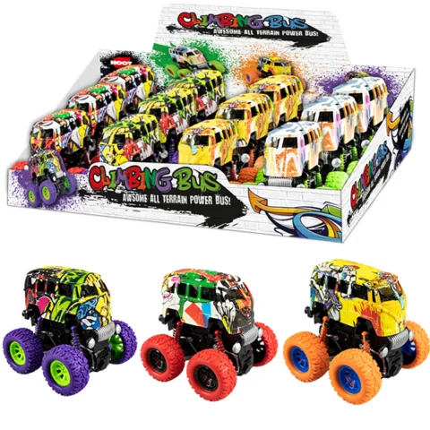 Hoot Climbing Monster Bus Toy Assorted Colours