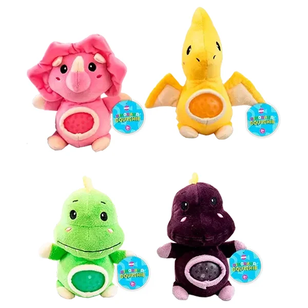 Hoot Dinosaur Squishie Jelly Belly Plush Toys Assorted