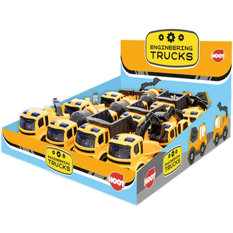 Hoot Engineering & Digger Trucks Toys Assorted